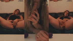 seule sur mon canape... orgasme