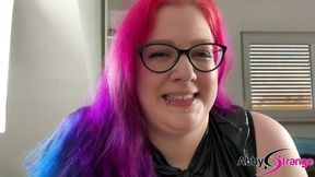 Vum on My Big Wetlook Tits! German BBW Abby Strange Blowjob with Cumshot