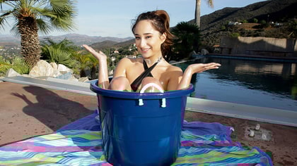 Tiny Teen Fucks In A Bucket