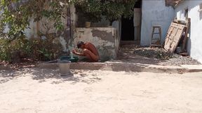 Mukesh Solanki Bathing