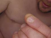 Your stepuncle shrinks you, puts you between his cheeks, and farts!