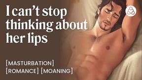 Cumshot for her perfect lips | male solo pleasure | real moaning amateur | ASMR fantasy | POV jerking off