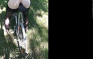 Summer walk on a bicycle.