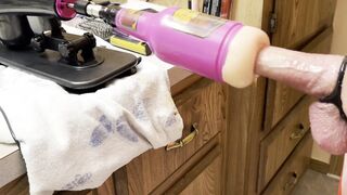 Fresh anal invasion stroker on pummel machine POINT OF VIEW pummel and phat jizz ejaculation completing!