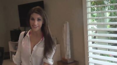 After your POV Date and Hardcore Sex, you Cum on August Ames Sweet Face