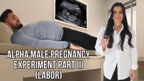 Alpha male pregnancy experiment part III (labor) - Lalo Cortez and Vanessa