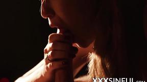 ”Sensual babe deepthroats BF before cowgirl riding”