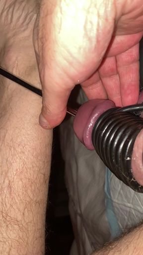 Hard workout for balls and cock 1