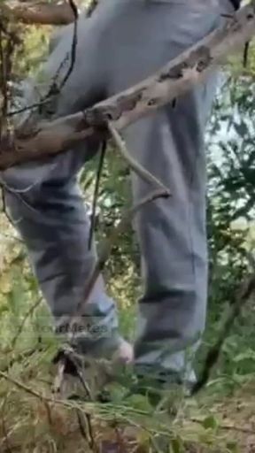 Hot Amateur Boy Sucks and Rims in the Woods