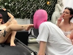 Mistress Glamorous - Smoking Foot Bitch