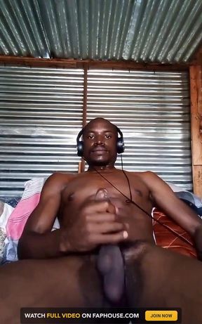 Stroking BBC Big Balls Big Cum on My Hand