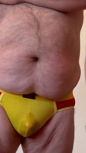 Thrilling moment from &quot;Dildo Makes a Fat Bear Squirt&quot;