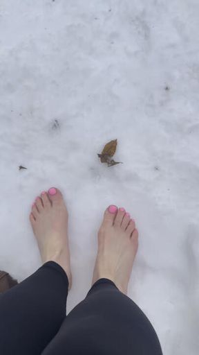 Walking in 20 cm high snow ❄️☃️