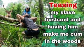 Teasing my Femdom Slave Husband Outdoors