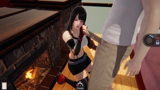 AI Syoujyo Tifa Lockhart is giving a fantastic boobjob