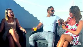 Vittoria et Pam, deux d&eacute_esses, se partagent une bite