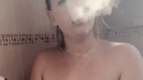 Smoking, playing &amp; peeing in my towel