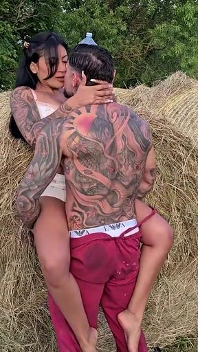 Must-share moment from "Latina cuckold fucks her farmer outdoors before her husband arrives - Mariana Martix"