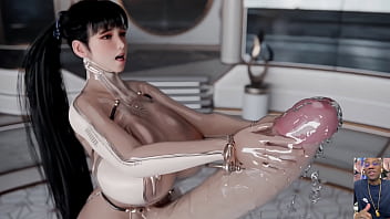 Thicc Fat Ass Ana Anal Fucking Her Transgender StepDaughter, Eve Jerks Off And Fills Her Suit With Cum