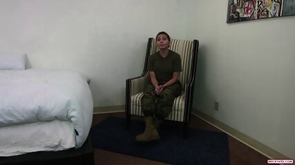 Hottie Marine Officer Pounded and Facialized When Casting