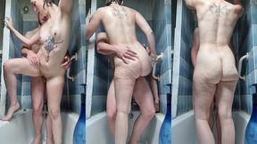 une position genial sous la douche video en duo min, bien torride, c ...