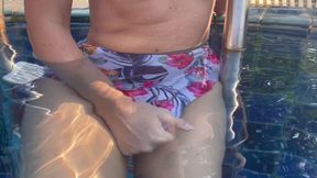 Masturbation in Public Swimming Pool