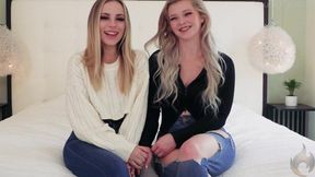 Anna Claire and Kay Carter sizzling intimate moment