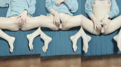 Loose toy play on asian clit solo orgasm vibes