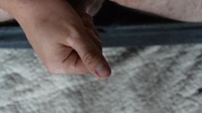 Risky wanking while family is at home