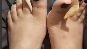 Sensual Feet in Roses Fantasy
