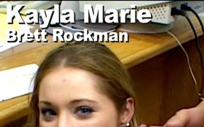 Kayla Marie & Brett Rockman Collegegirl Suck Facial