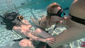 Aquaphilias- Kelli Curtis Harley Jayde- Underwater SCUBA Threesome MFF Part 2