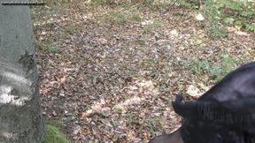 TV Susan exposed in the woods