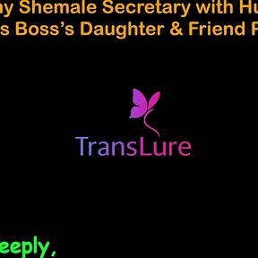 English Audio Sex Story - Tall Ebony Shemale Secretary with Huge Cock - Fucks Boss's Stepdaughter &amp; Friend - Part 1
