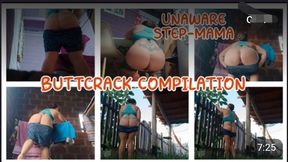 UNAWARE STEP-MAMA and BUTTCRACK COMPILATION
