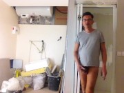 handjob on the construction site