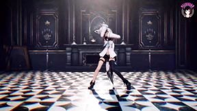 Catgirl - Dramatsurugi Dance (3D HENTAI)