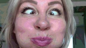 Swollen cheeks and crazy eyes from a sharp explosion MP4