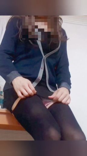 Captivating moment from &quot;Young asian sissy in black garterbelt stockings and highheels gives herself an enema and shaves&quot;