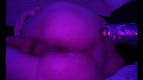 Stupid fellow falls for huge knotted fake-jizz-shotgun,while dreaming of a real guy