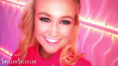 Naughty Babes Tease and Strip for Cock Worship at Swallow Salon