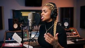 sexy ai generated petite rising hip hop star jalisa flirts in the studio, fucks in the loft