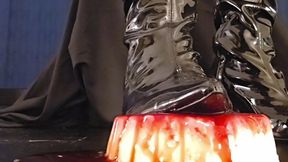 Velvet Patent Boots vs. Soft Vanilla Pudding (Texture & Sound)