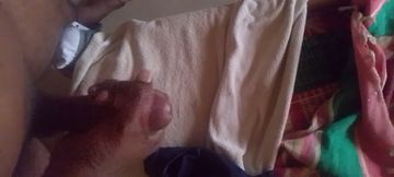 Long cum shot Black dick cum shot.
