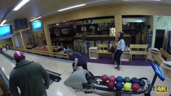Ornella Morgan's Public Cuckold Escapade: Guy's Cute GF Satisfied at Bowling Club