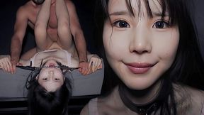 Barely Legal Japanese Slut Battles Massive Dicks