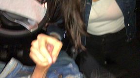 tatiana morales hace oral en su auto y luego se lo come