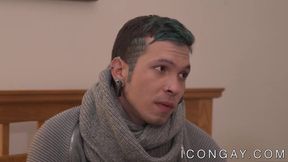 Luscious young Michael Delray anally slams Gabriel Alanzo