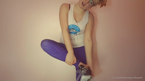 Home from the gym and sooo sweaty