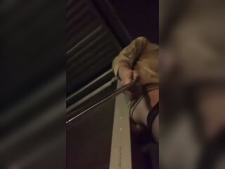A Little Whore Fucks Herself with a Dildo in Transition